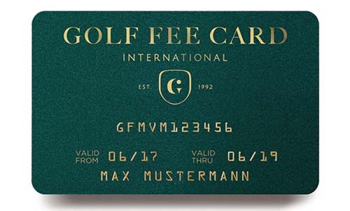 Golf Fee Card Rabattkarte