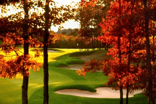 Golfen im Herbst