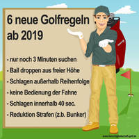6 neue Golfregeln ab 2019