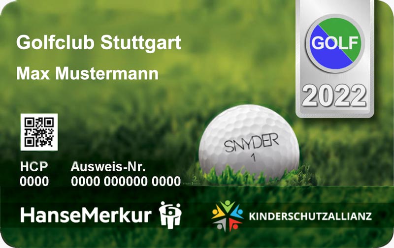 Golf Fernmitgliedschaft Verbandsausweis in einem Golfclub bei Stuttgart